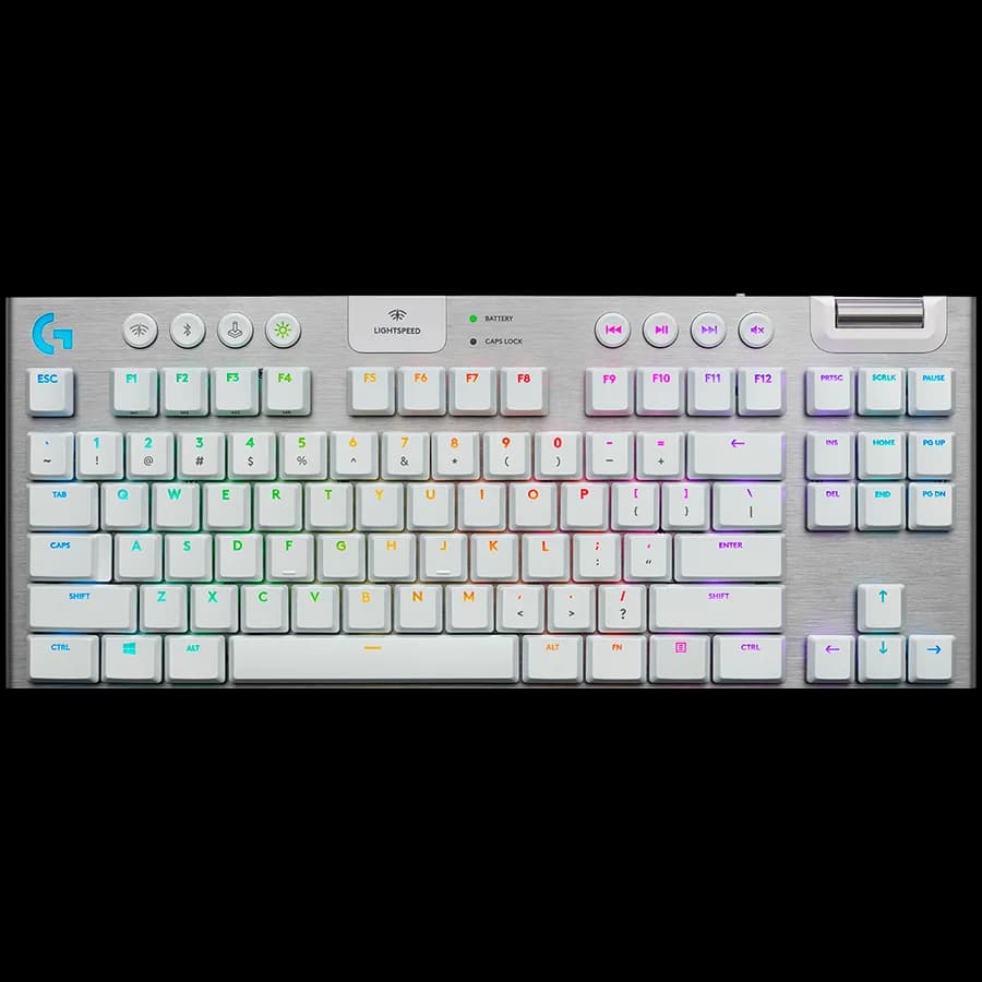 LOGITECH G915 X LIGHTSPEED Wireless Gaming Keyboard - WHITE - US INTL - 2.4GHZ/BT - EMEA28i-935 - TACTILE "920-012690"