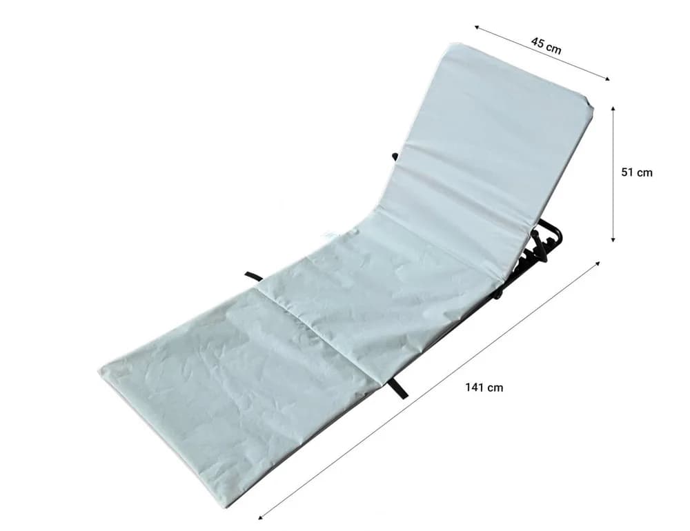 HEINNER COVOR PLAJA TIP SEZLONG-141*45*51CM, GREY — miniatură