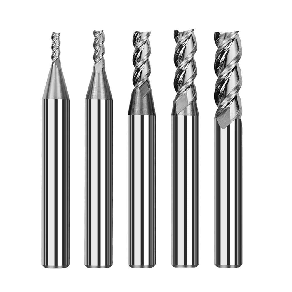 Accesoriu gravator laser TwoTrees HRC55 3 Flute Tungsten Carbide End Mills pentru CNC – 5 buc
