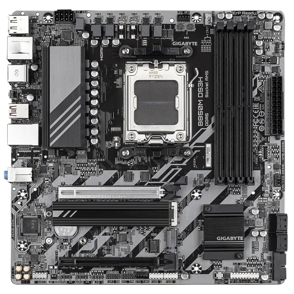 Placa de baza Gigabyte B850M DS3H, Socket AM5, DDR5, Micro-ATX — miniatură