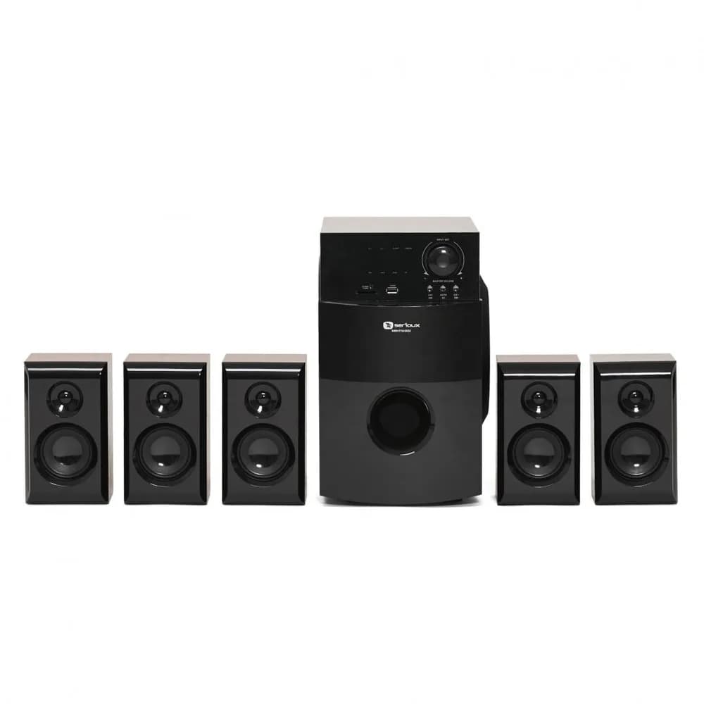 Boxe Serioux 5.1 SoundBoost HT5100C, 140W RMS, lemn — miniatură