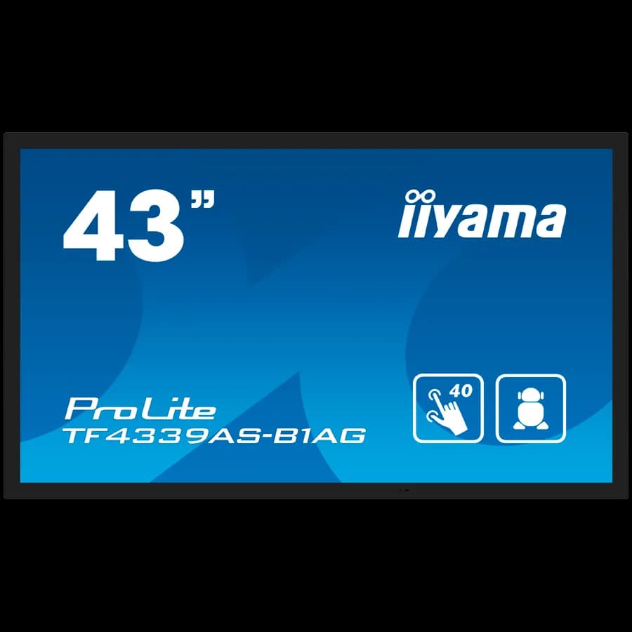 IIYAMA Prolite TF4339AS-B1AG Business Monitor - 108 cm (42.5"), 4K UHD (3840x2160), IPS LED, 60Hz, 8ms, 500 cd/m2 "TF4339AS-B1AG"