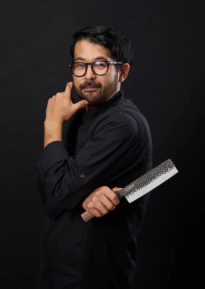 CUTIT NAKIRI 18 CM, RIKITO WATANABE, SAMURAI GOURMET, COOKING BY HEINNER — miniatură