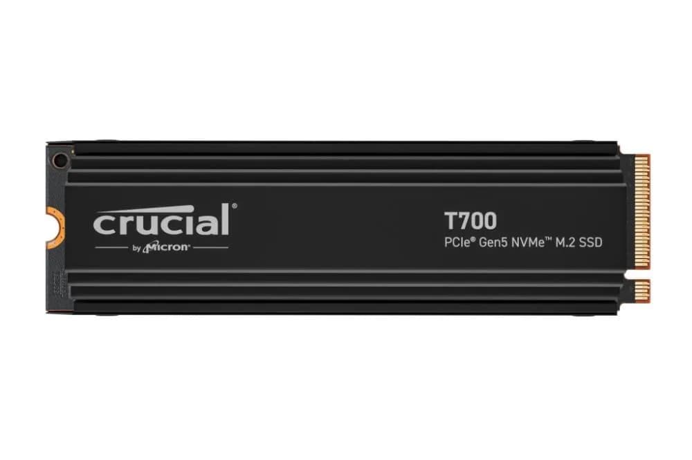 Crucial T700 4TB PCIe Gen5 NVMe M.2 SSD with heatsink, EAN: 649528936738 "CT4000T700SSD5"
