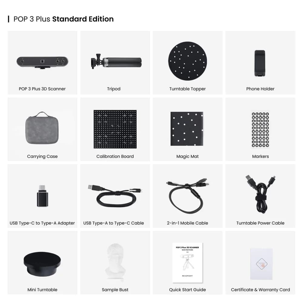 Scaner 3D Revopoint POP 3 Plus — miniatură
