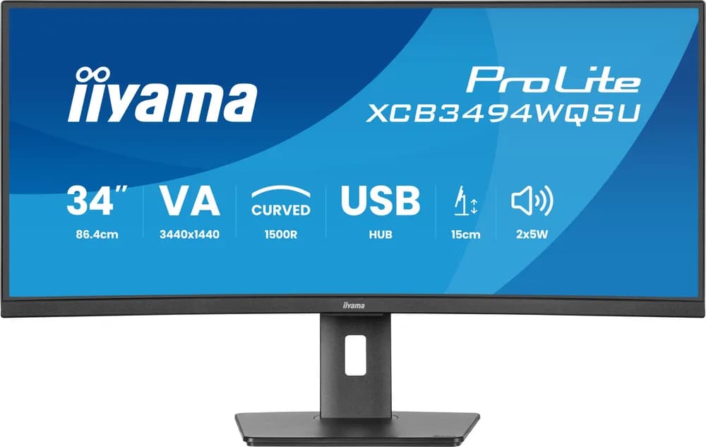 Monitoare LED iiyama XCB3494WQSU-B1 "XCB3494WQSU-B1" — miniatură