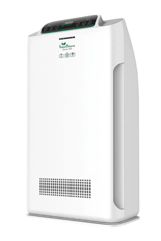 Purificator de aer, arie de acoperire: 38m², CADR (flux de aer): 318m³/h, control tactil cu display, control WIFI, telecomanda, generator de ioni negativi, senzor PM 2.5, display digital PM 2.5, indicator calitate aer – culoare verde/galben,/rosu, lampa UV, filtru compus (include filtru HEPA H11)