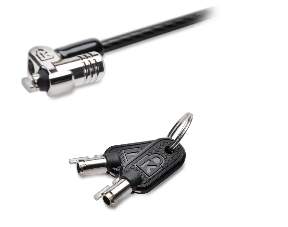 CABLU securitate KENSINGTON pt. notebook slot standard,cheie standard,conectare directa,1.8m, cablu otel ultra-carbon,permite pivotare si rotire, "MicroSaver 2.0" "K65020EU" — miniatură