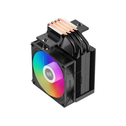 COOLER PCCooler "R400 ARGB" skt. universal, racire cu aer, vent. 92mm, 800 - 2200 RPM, 4 heatpipes, inaltime 133mm, iluminare RGB,"R400 ARGB BK" — miniatură