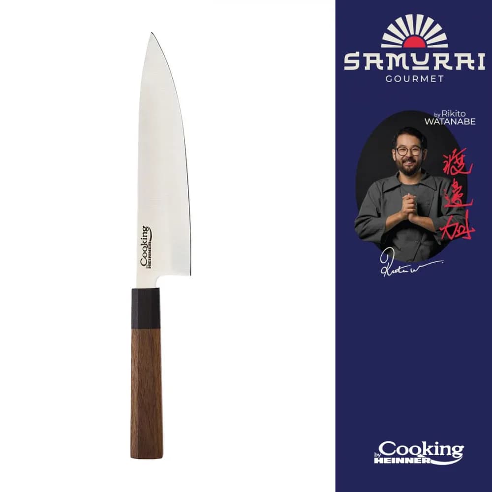 CUTITUL BUCATARULUI 20 CM, RIKITO WATANABE, SAMURAI GOURMET, COOKING BY HEINNER — miniatură