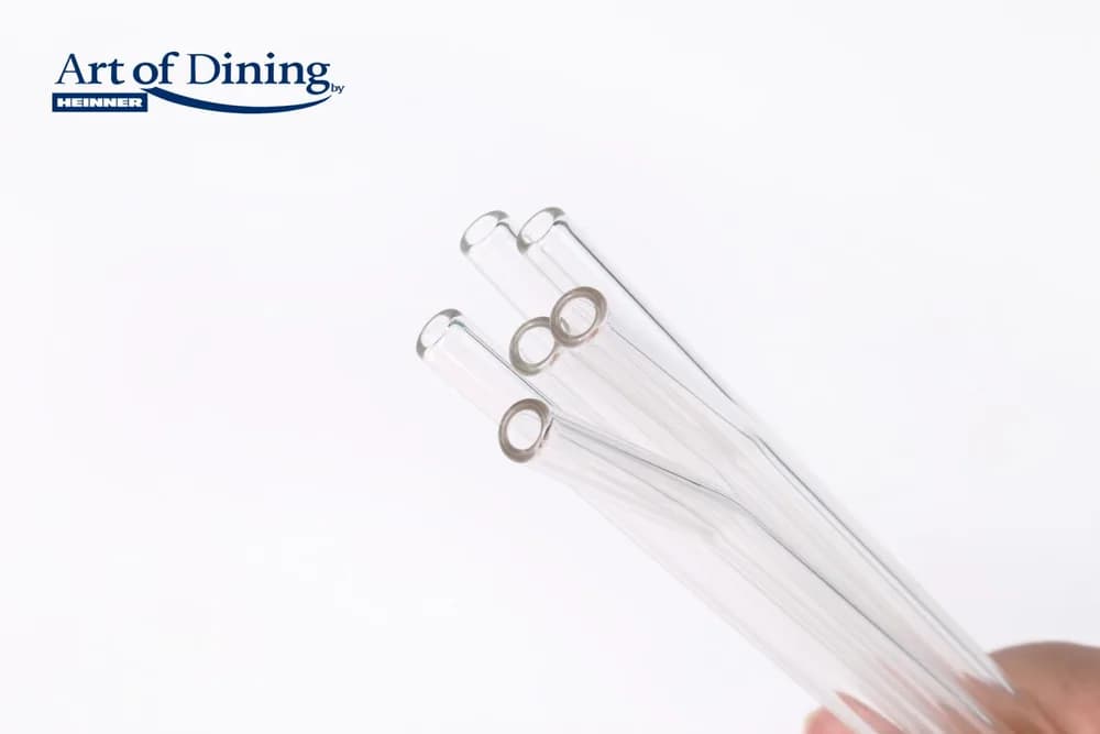 SET 6 PAIE DIN STICLA+PERIE PENTRU CURATARE, ART OF DINING BY HEINNER — miniatură