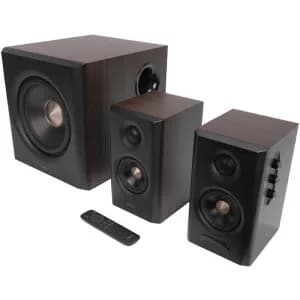 BOXE EDIFIER 2.1, RMS: 150W (2 x 25W, 2 x 15W, 1 x 70W), bluetooth v6.0, telecomanda wireless, volum, bass, treble, Coax/Optical/LineIn/USB-C/HDMI eARC, brown, "S355DB-BR"x — miniatură