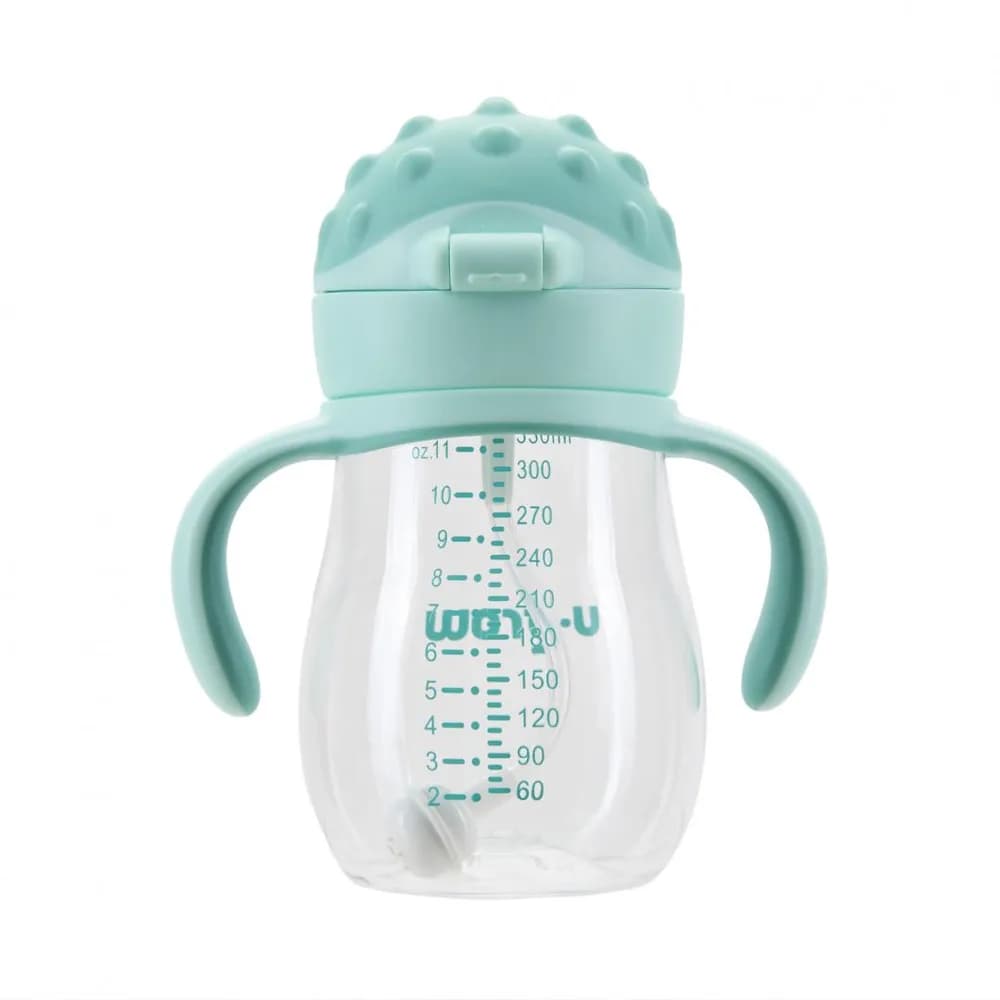 Cana cu pai si manere, tritan 330 ml, U-Grow — miniatură