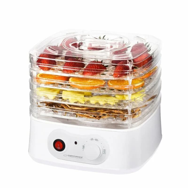 Deshidrator pentru alimente Esperanza Appetissant EKD004 250W 4 tavi Alb "EKD004"