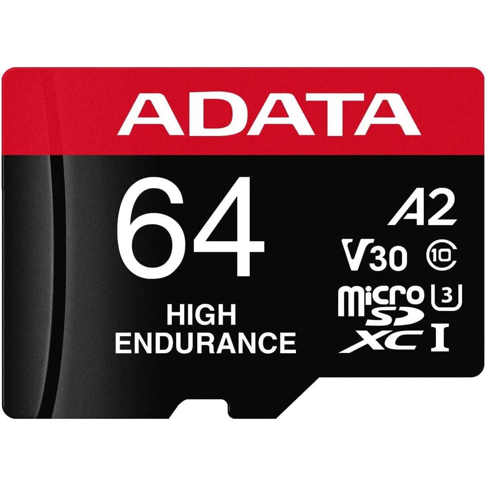 CARD MicroSD ADATA, 64 GB, MicroSDXC, clasa 10, standard UHS-I U3, "AUSDX64GUI3V30SHA2"