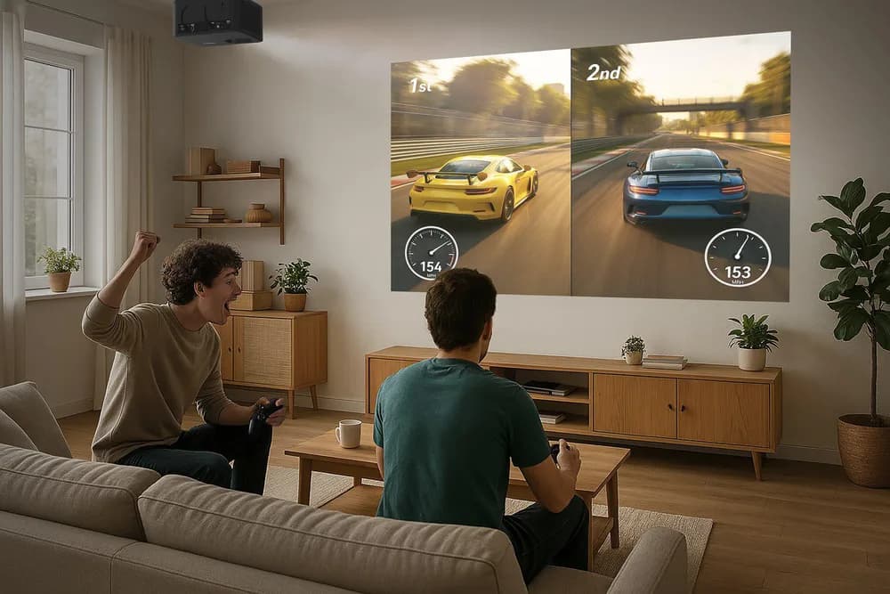 Videoproiector Optoma Photon Life PK31, 4K UHD (3840x2160), 1600/ 900 lumeni, 200.000:1, 16:9/ 4:3, diagonala 1.52m ~ 3.81m (60" ~ 150"), 3LED 30.000 ore, distanta de proiectare 1.99m - 5.47m, HDMI 2.0, USB-A power 2A, audio out, 30-32 DB, Full 3D, Kensington Lock, IP5X (Optical Engine only), 24/7