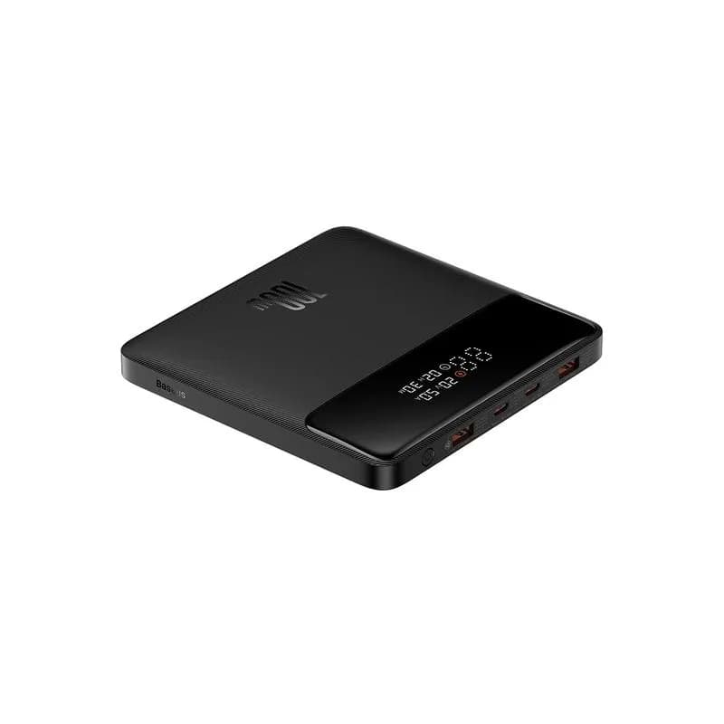 POWER BANK Baseus Blade, 20000mAh, PD 100W, ultra thin, 2 x USB; 2 x USB Type-C, display digital pt. status baterie, total 5A, negru, "PPBL000301" - 6932172628031
