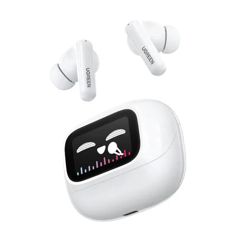 CASTI Ugreen, "CM123" HiTune T6 Magic TWS, 30 ore baterie, incarcare USB Type-C, Over Ear, bluetooth 5.4, alb "55137"