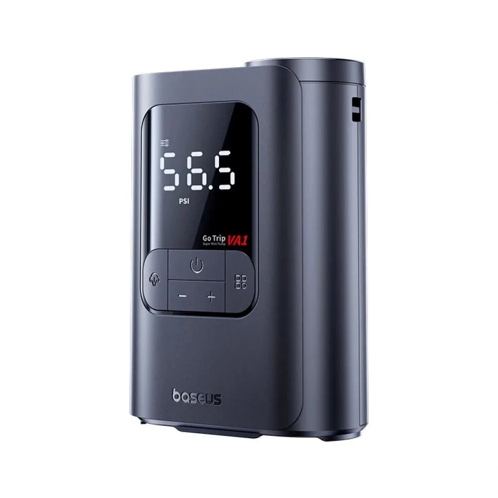 COMPRESOR AUTO Baseus GoTrip VA1, alimentare 12 V bricheta auto, USB Type-C x 1, LED, presiune maxima 2.3 bar, negru "C0119701" - 6932172696078 — miniatură