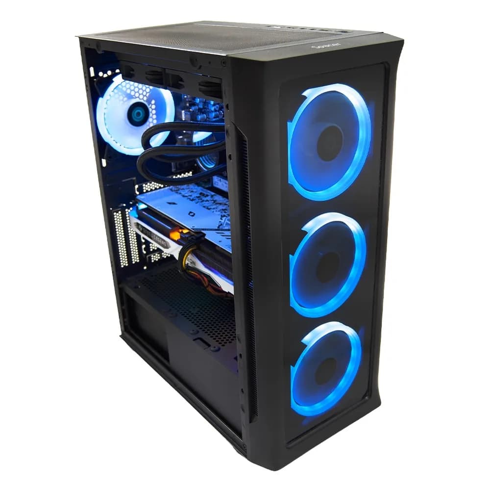 Sistem Desktop PC Gaming Spacer Unbreakable i5, Intel i5-14400F, 16GB DDR5, 1TB SSD, RX7600 8GB, No Os, Negru, "SPACER-Unbreakable-i5.1400F-16D5S1T"