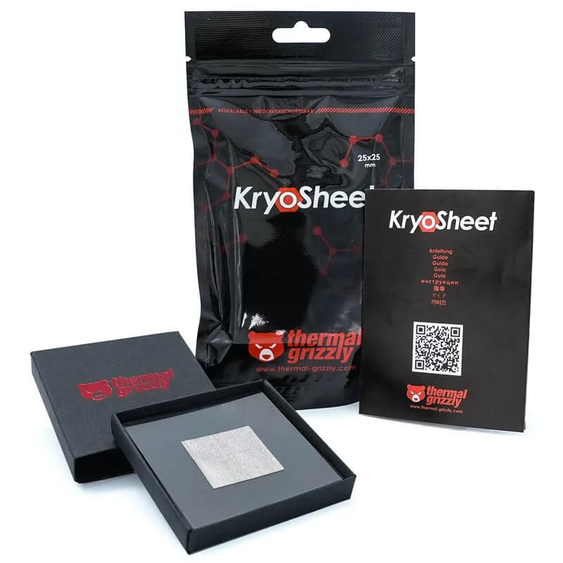 Thermal Grizzly PAD Termic KryoSheet, grafen, 25 x 25 mm "TG-KS-25-25"