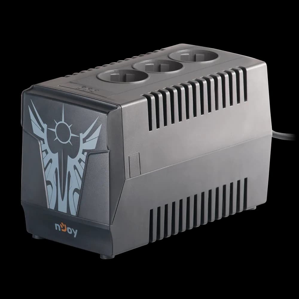 AVR nJoy Paladin 1000, 1000VA/500W, 3 Prize Schuko, Protectie la Supra si Sub Voltaje — miniatură