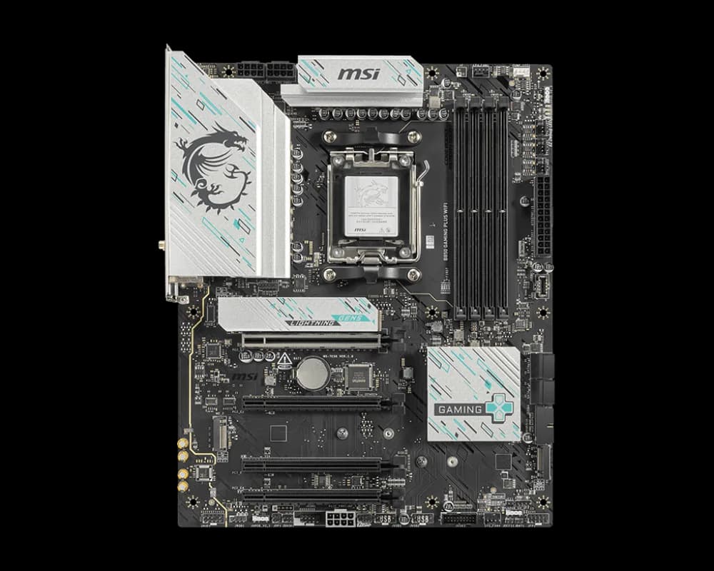 MSI B850 GAMING PLUS WIFI, ATX, Socket AM5, 4x DDR5, 4x PCIe 3.0 x16 slot, 3x M.2 slot, 4x USB 2.0, 1x USB 5Gbps, 1x USB 10Gbps, 2x USB 10Gbps Type-C, DP, 7.1 HD Audio, "B850_GAMING_PLUS_WIFI"