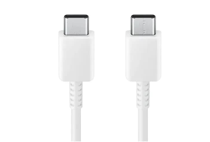 Samsung Cable USB-C to USB-C, 5A, 1.8m; White "EP-DX510JWEGEU" — miniatură