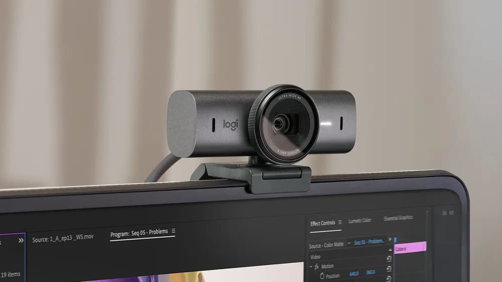 LOGITECH MX Brio 4K Ultra HD Webcam - GRAPHITE - 2.4GHZ - EMEA28-935 - B2C"960-001559" — miniatură