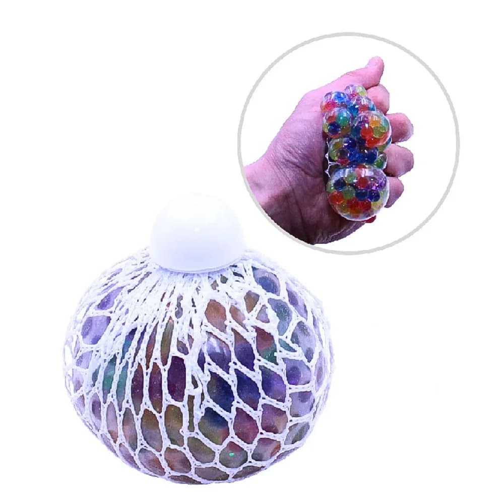 Minge Antistres cu Plasă și Mini Bile de Gel în Interior — miniatură