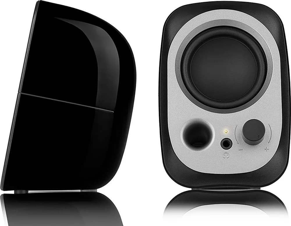 BOXE EDIFIER 2.0, RMS: 4W (2 x 2W), bass reflex port, USB power, black, "R12U" — miniatură