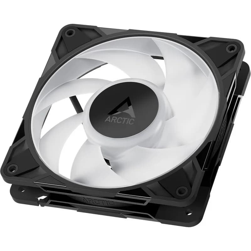 Set 3 ventilatoare Arctic "P12 Pro A-RGB - 3 Pack", 120mm, 600 - 3000 RPM, FDB, 77 cfm, 4-Pin Fan Plug + 4-Pin Socket, lungime cablu 400 mm + 80 mm Daisy-Chain, negru, "ACFAN00310A" - 4895265000126 — miniatură