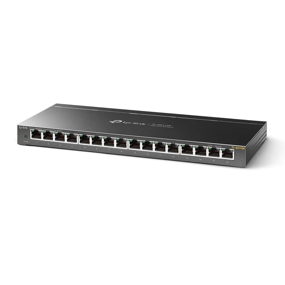 SWITCH TP-LINK 16 porturi Gigabit. carcasa metalica "TL-SG116E"
