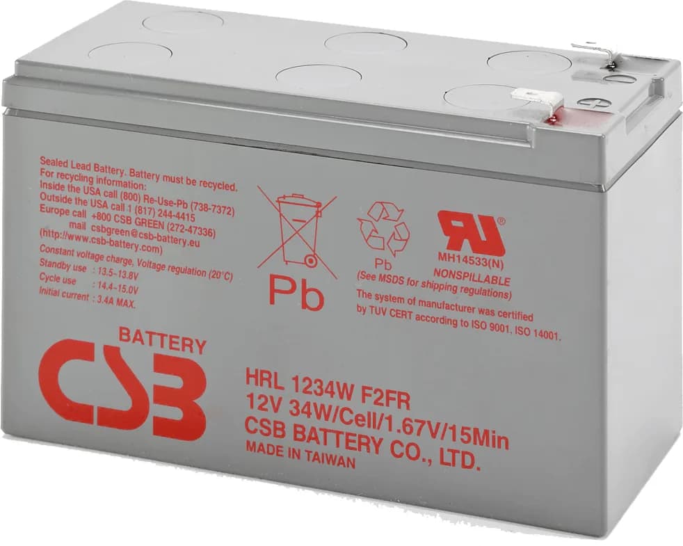 Acumulator CSB HRL1234W LongLife, 12V/9Ah, 2.7kg, "HRL1234WF2FR"