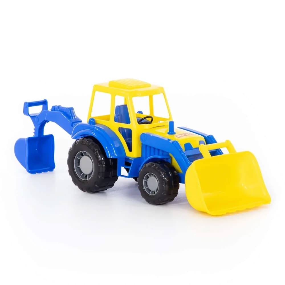 Tractor-excavator - Altay, 37x17x22 cm, Polesie — miniatură
