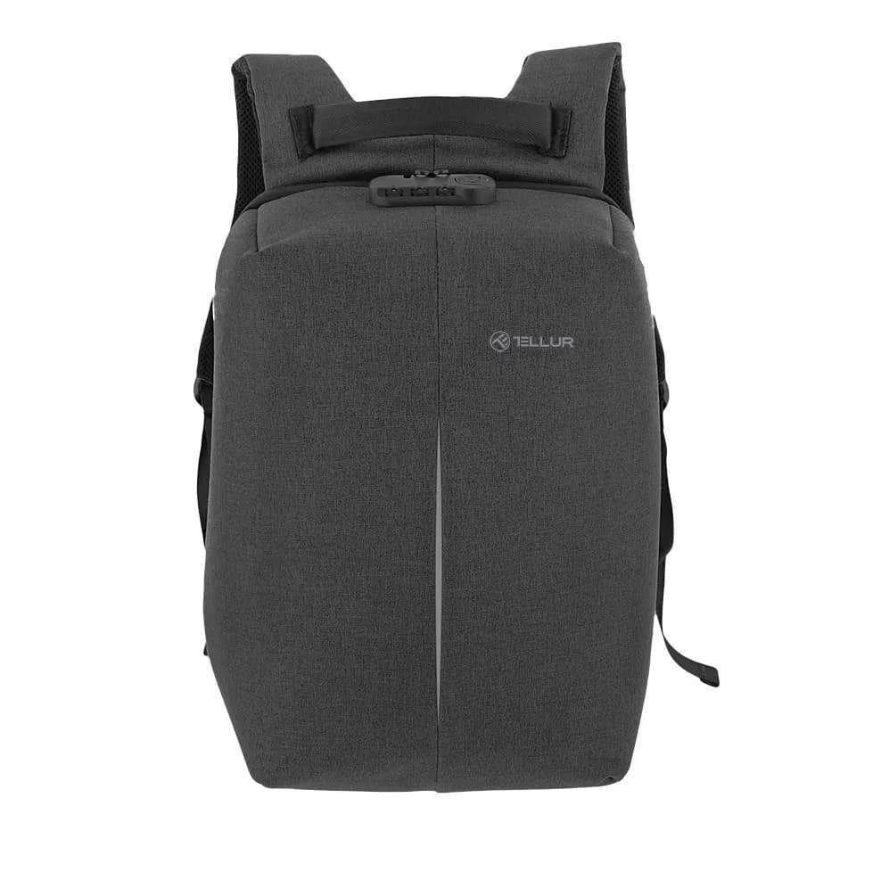 Rucsac laptop TELLUR Antifurt V2, Negru — miniatură