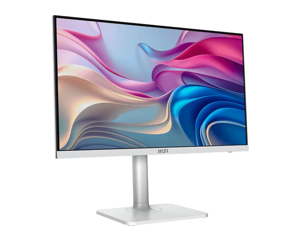 Monitor IPS LED MSI 27" Modern MD272UPHW, UHD (3840 x 2160), HDMI, DisplayPort, Boxe, Pivot (Alb) "Modern MD272UPHW" — miniatură