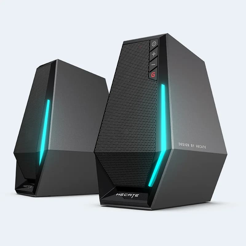 BOXE EDIFIER Gaming 2.0, RMS: 5W(2x2.5W),bass 2.5",control volum,BT/USB/AUX, sound mode:Music/Game/Movie, 12 x LED RGB, frecv. rasp 98Hz-20KHz, USB power,black, "G1500-BK" — miniatură