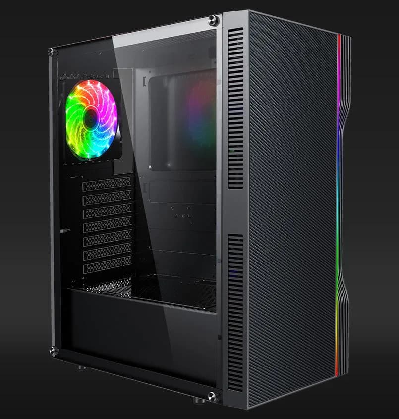 Carcasa AQYRIS ELECTRA Mid Tower ARGB NEGRU — miniatură
