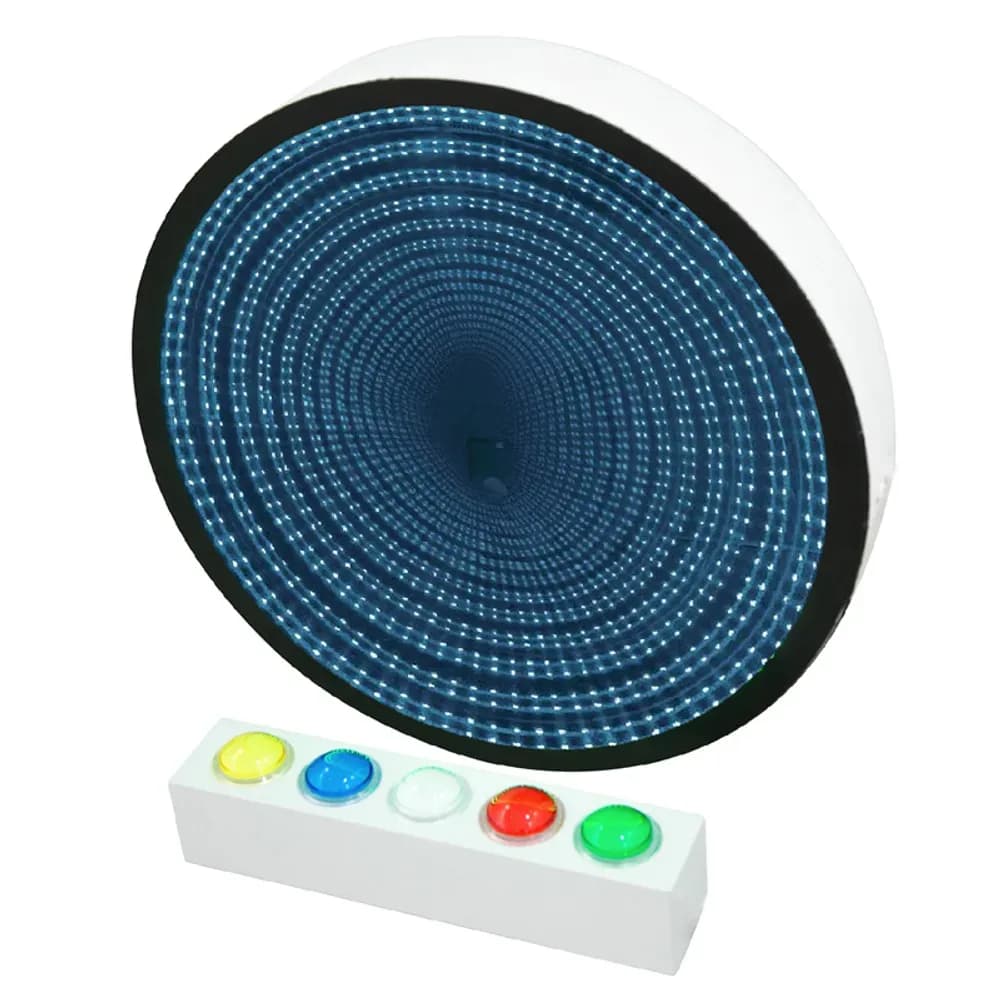 Oglindă infinită 60cm cu butoane mari pe telecomandă — miniatură
