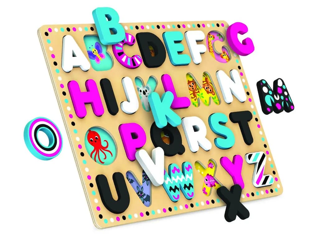 PLACA DE SORTARE ABC, JUCARIE LEMN — miniatură