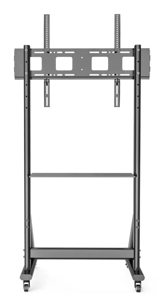 Stand TV mobil pe roti, raft pentru dispozitive multimedia, 55 - 100 inch, reglabil, negru, Techly, ICA-TR7412 "ICA-TR7412" — miniatură