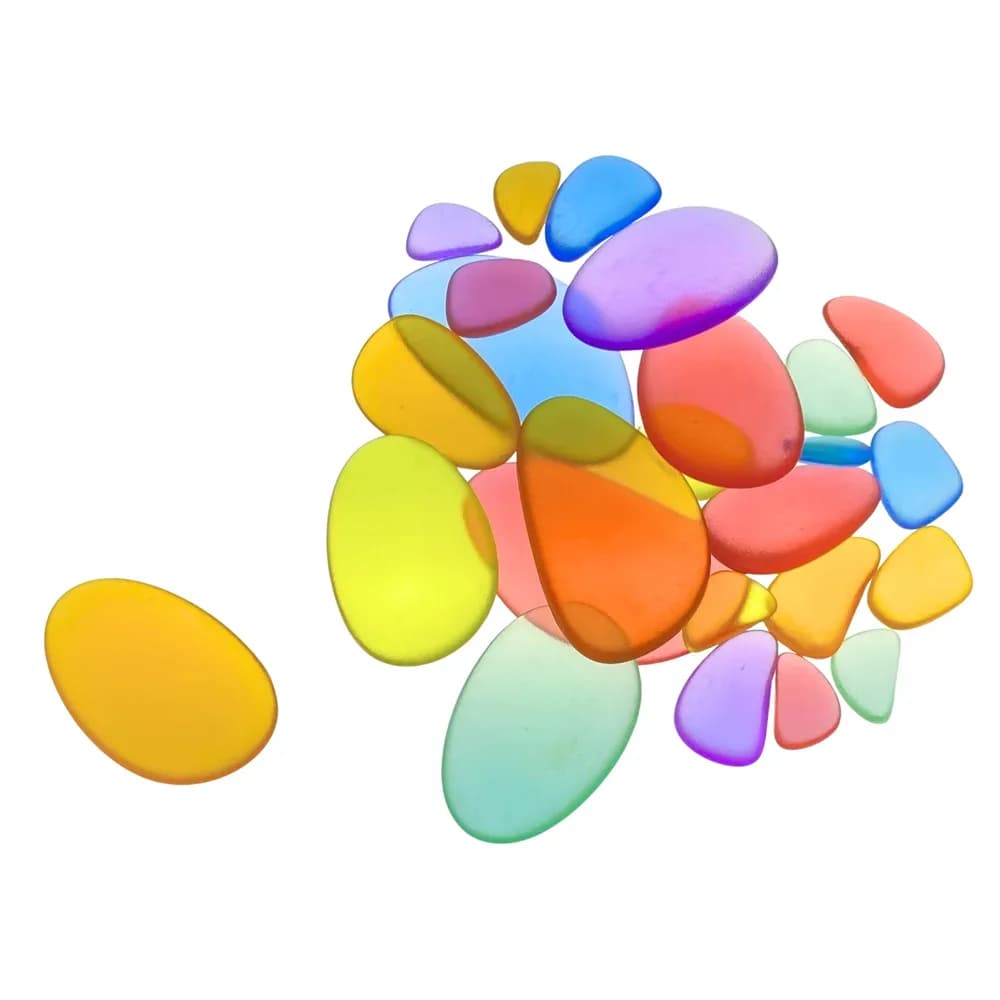 Pietricele Acrilice Colorate (30 buc.)