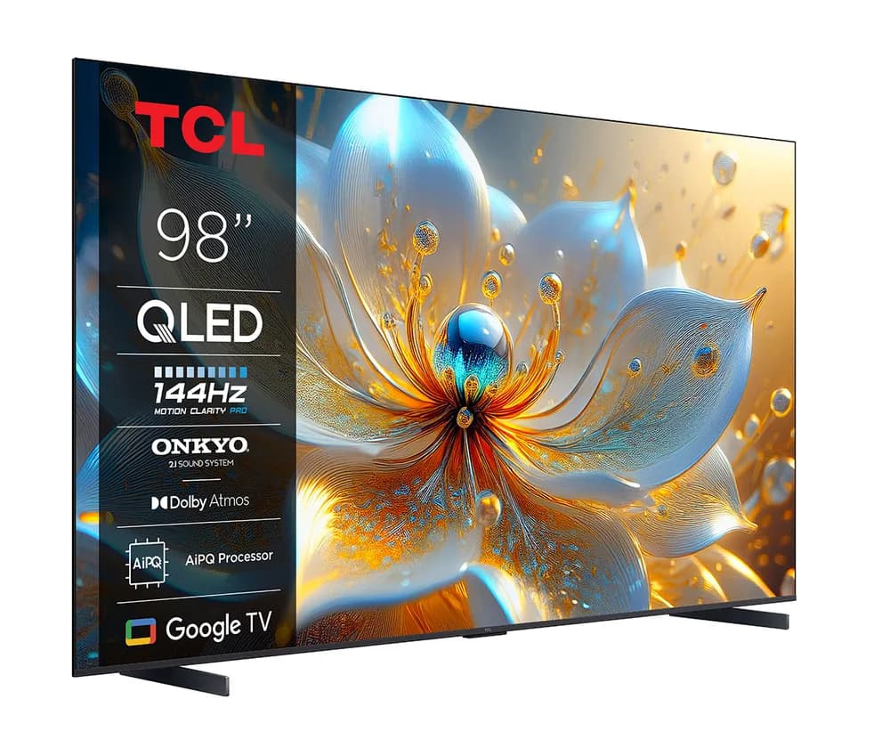Televizor TCL QLED 98P89K, 248 cm, Smart Google TV, 4K Ultra HD, 144Hz, Onkyo — miniatură