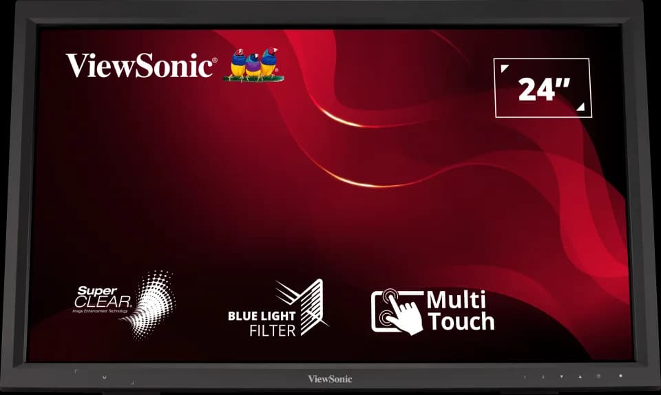 Monitor Consumer ViewSonic TD2423, 24", 1920 x 1080 pixeli, Touchscreen, Black — miniatură