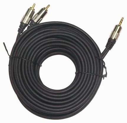 CABLU audio GEMBIRD stereo (3.5 mm jack la 2 x RCA), 1.5m, conectori auriti, "CCA-352-1.5M" — miniatură