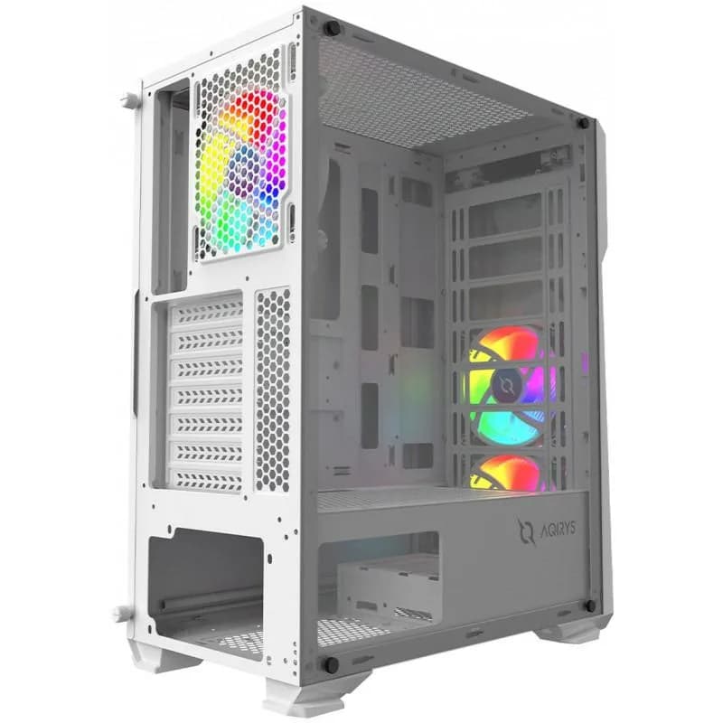Carcasa AQIRYS CANOPUS, RGB, Mid Tower, White — miniatură