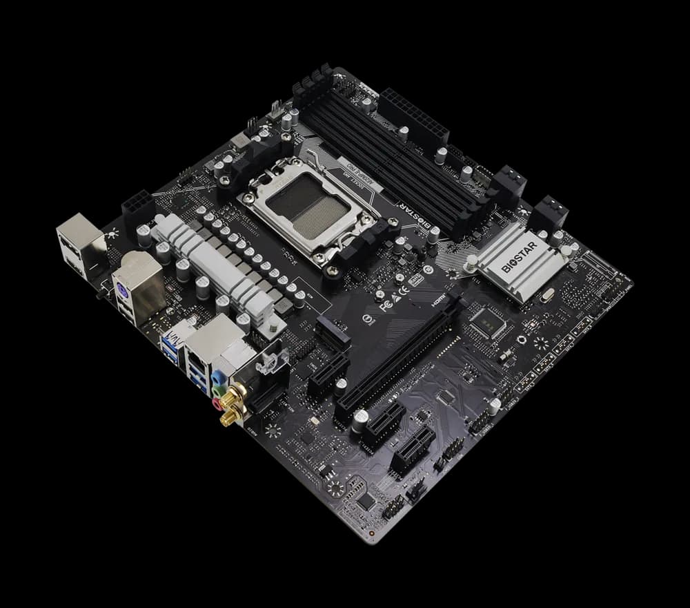 Placa de baza Biostar "A620MP­E PRO", skt. AM5, chipset AMD A620, mATX, 4 x DDR5 max. 256 GB, USB 3.2 gen 1, USB 3.2 gen 2 Type-C, 4 x SATA, 2 x M.2, PCIe 4.0, HDMI, DisplayPort, "A620MP­E PRO" — miniatură