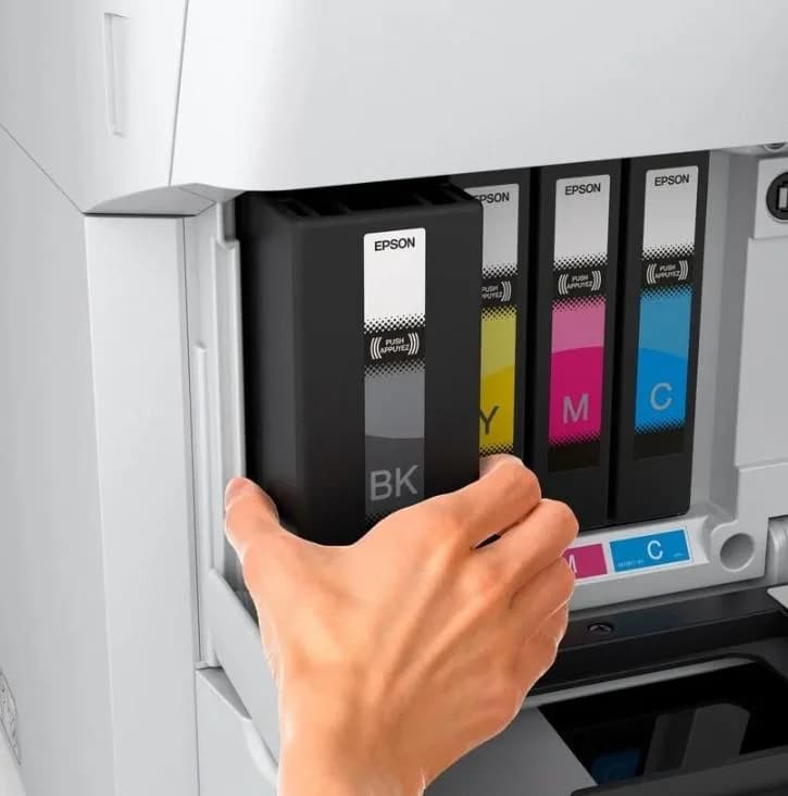 Multifunctional inkjet EPSON WorkForce Pro EM-C7100DWF, format A3+, Color, duplex, USB + LAN + Wi-Fi — miniatură