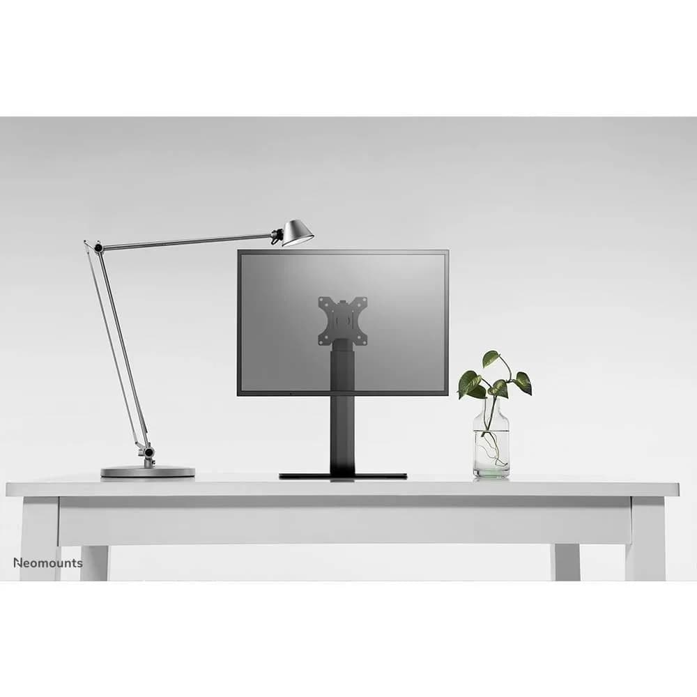 Suport monitor de birou Neomounts FPMA-D865BLACK; pentru display-uri cu diagonale 10"-32", sistem de prindere VESA 75x75~100x100, greutate maxima suportata 7kg, full motion, tilt +20°, swivel +90°, rotate +360°; gas spring; culoare negru. — miniatură